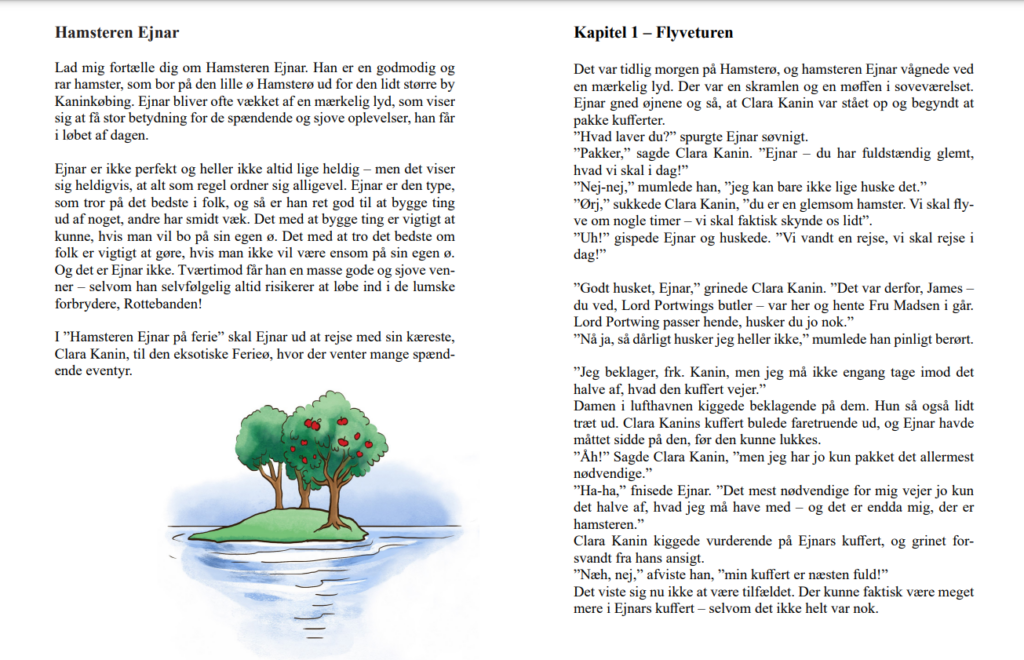 Hamsteren ejnar på ferie kapitel 1