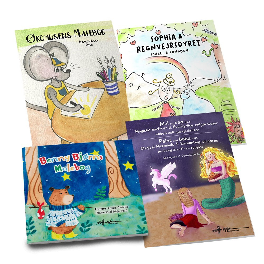 4 malebøger økomusen havfruer enhjørninger sophia sara grabow benny bjørn 4 malebøger økomusen havfruer enhjørninger sophia sara grabow benny bjørn